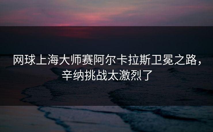 网球上海大师赛阿尔卡拉斯卫冕之路，辛纳挑战太激烈了